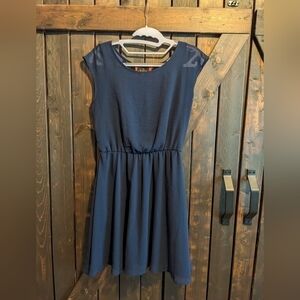FRANCESCA'S Miami navy dress size S